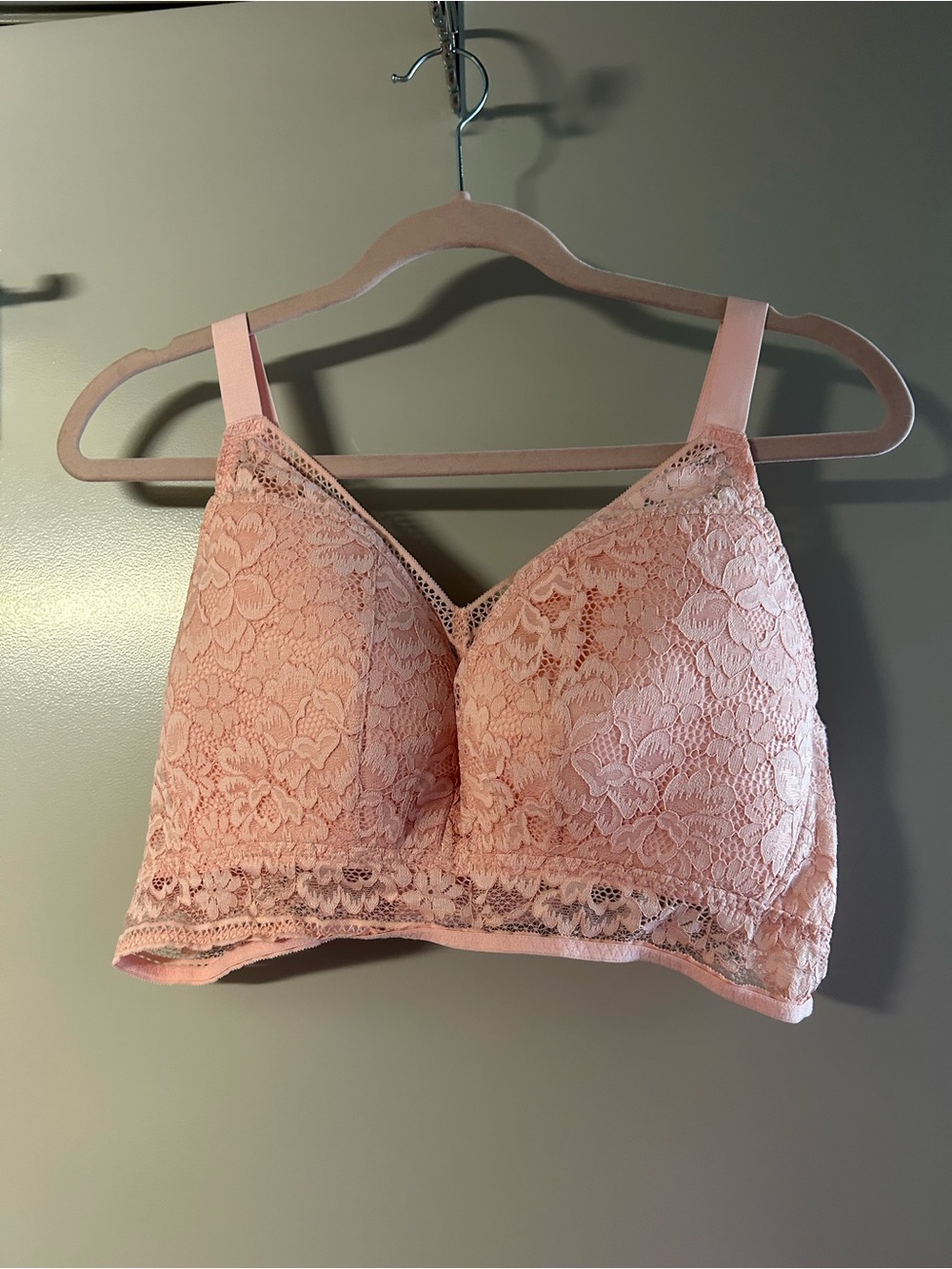 knix Lace Bralette in Blush